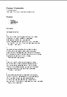 Poemas Traduzidos - Fernando Pessoa (1)
