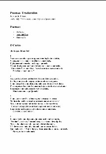 Poemas Traduzidos – Fernando Pessoa 1