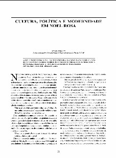 Antonio Pedro Tota – CULTURA, POLITICA E MODERNIDADE EM NOEL ROSA pdf