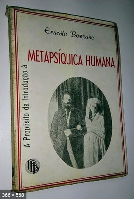 A Proposito da Introducao a Metapsiquica Humana – Ernesto Bozzano