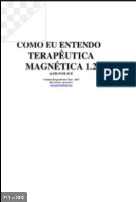 Como Eu Entendo - Terapeutica Magnetica - 1.2 - Valentim Hergersheimer Neto
