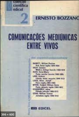 Comunicacoes Mediunicas Entre Vivos – Ernesto Bozzano