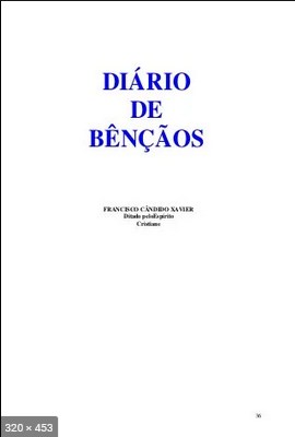 Diario de Bencaos – psicografia Chico Xavier – espirito Cristiane