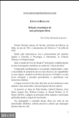 Ernesto Bozzano – Relacao Cronologica de Suas Principais Obras – Carlos Bernardo Loureiro
