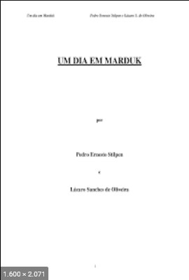 Um Dia em Marduk (Pedro Ernesto Stilpen e Lazaro Sanches de Oliveira)