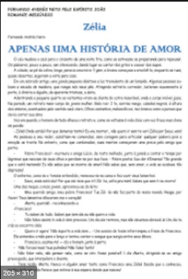 Zelia - Apenas Uma Historia de Amor (psicografia Fernando Andreo Neto - espirito Joao)