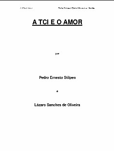 A TCI e o Amor (Pedro Ernesto Stilpen e Lázaro S. de Oliveira) pdf