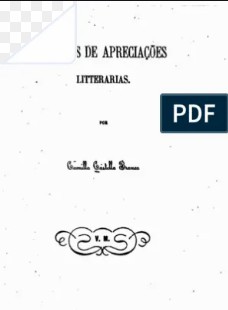 Camilo Castelo Branco - ESBOÇOS DE APRECIAÇOES LITERARIAS doc