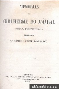 Camilo Castelo Branco – MEMORIAS DE GUILHERME DO AMARAL doc