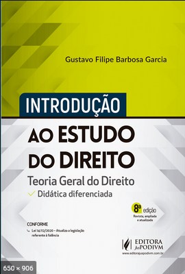 Introducao ao Estudo do Direito – Gustavo Filipe Barbosa