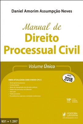 Manua de Direito Processual Civ - Daniel Amorim Assumpcao Neves