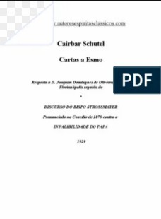 Cartas a Esmo (Cairbar Schutel) pdf