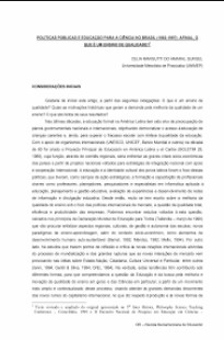 Celia Gurgel – POLITICAS PUBLICAS E EDUCAÇAO PARA A CIENCIA DO BRASIL pdf