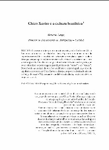 Chico Xavier e a Cultura Brasileira (Bernardo Lewgoy) pdf