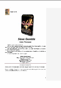 Claire Thompson - SLAVE GAMBLE pdf