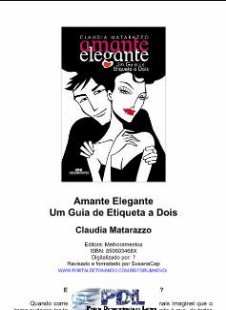 Claudia Matarazzo - AMANTE ELEGANTE - GUIA DE ETIQUETA A DOIS doc