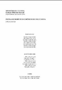 Cruz e Souza - POEMAS HUMORISTICOS E IRONICOS pdf