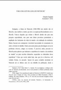 Eduardo Sugizaki – PARA UMA LEITURA LEIGA DE NIETZSCHE pdf