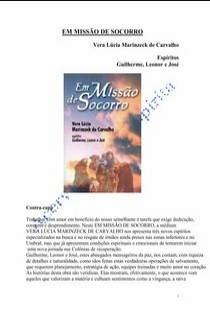 Em Missão de Socorro (Psicografia Vera Lúcia M. de Carvalho – Espíritos Guilherme, Leonor e José) pdf