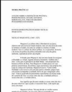 Fabricio Pinheiro - OS PENSADORES POLITICOS DESDE NICOLAU MAQUIAVEL pdf