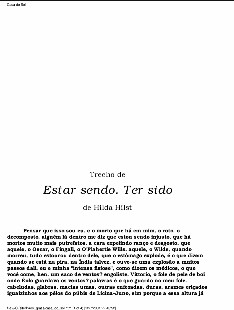 Hilda Hilst - ESTAR SENDO - trecho pdf
