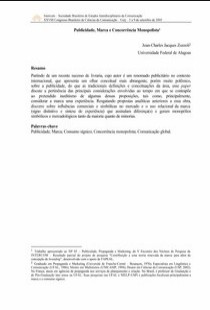 Intercom - PUBLICIDADE, MARCA E CONCORRENCIA MONOPOLISTA pdf