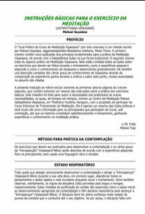 Mahasi Sayadaw – INSTRUÇOES BASICAS PARA O EXERCICIO DA MEDITAÇAO pdf