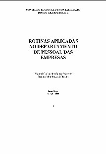 Manoel Carlos S. Macedo - ROTINAS APLICADAS AO DEPARTAMENTO DE PESSOAL DE EMPRESAS pdf