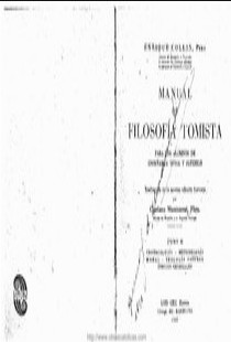Manual de Filosofia Tomista Tomo II Criteriologia Metodologia Moral y Teologia Natural Padre Enrique Collin pdf