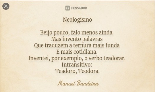 Manuel Bandeira - NEOLOGISMO doc