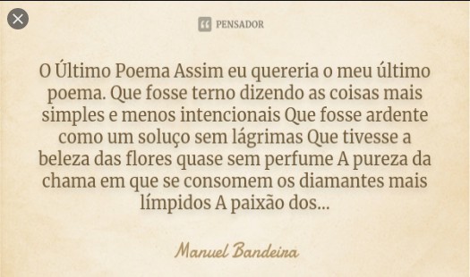 Manuel Bandeira - O ULTIMO POEMA doc