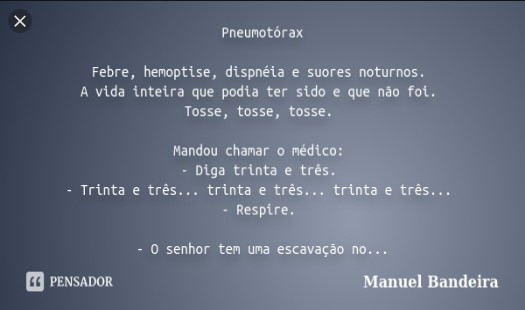 Manuel Bandeira - PNEUMOTORAX doc