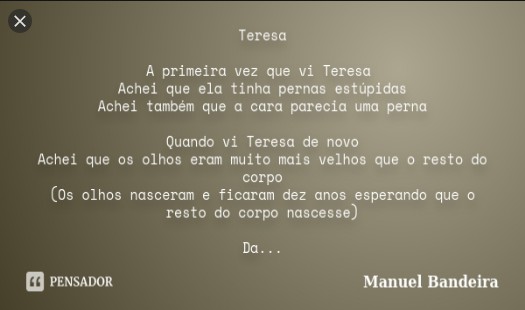 Manuel Bandeira – TERESA doc