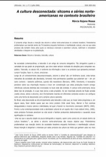 Marcia Rejane Messa – A CULTURA DESCONECTADA – SITCOMS E SERIES NORTE AMERICANAS NO CONTEXTO BRASILEIRO pdf