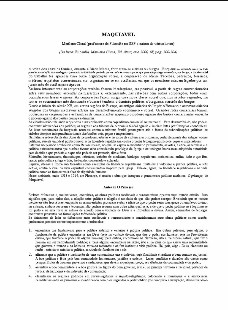 Marilena Chaui – MAQUIAVEL pdf