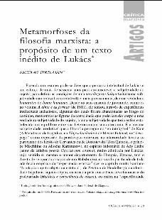 Nicolas Tertulian - METAMORFOSE DA FILOSOFIA MARXISTA pdf