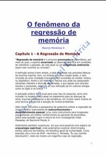 O Fenômeno da Regressão de Memória (Maurício Mendonça Jr) pdf
